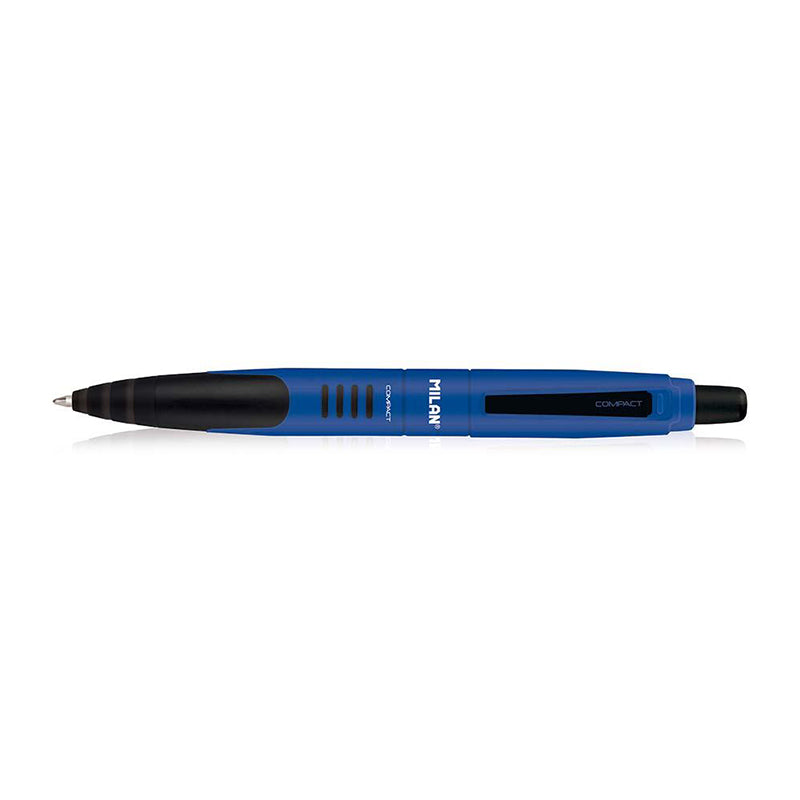Boligrafo retractil compact tinta azul milan #90120az