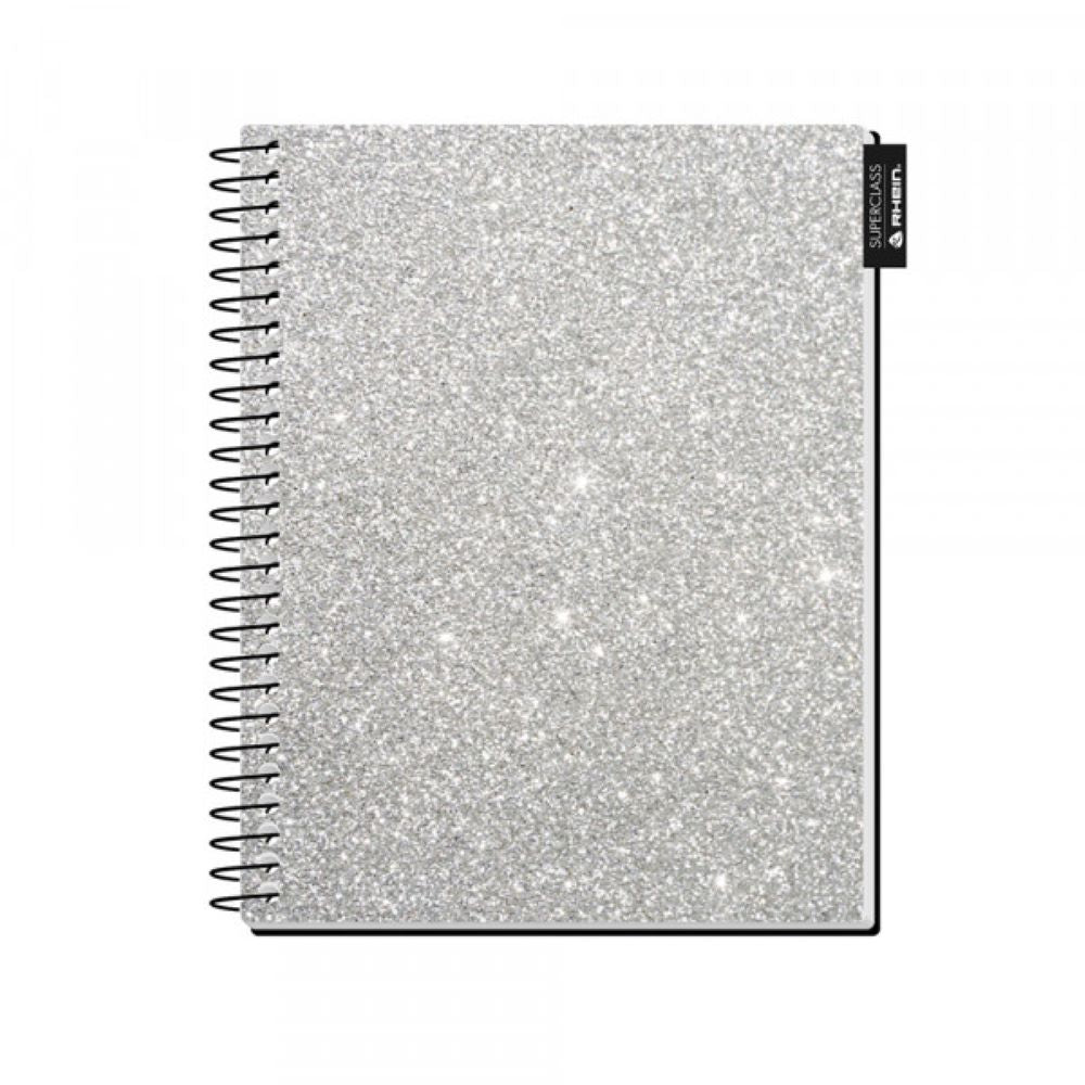 Cuaderno glitter 1/2 oficio 150 hojas