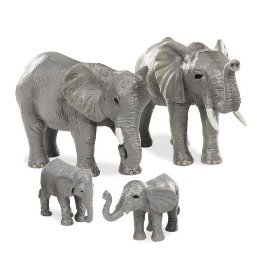 Familia de elefantes africanos de Terra