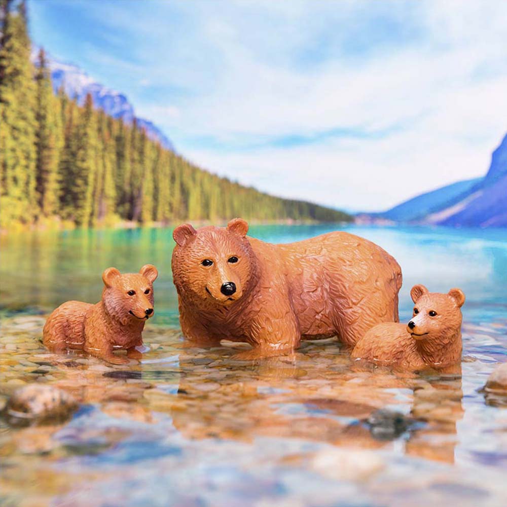Familia de osos marrón de Terra