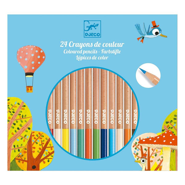 24 lápices para colorear