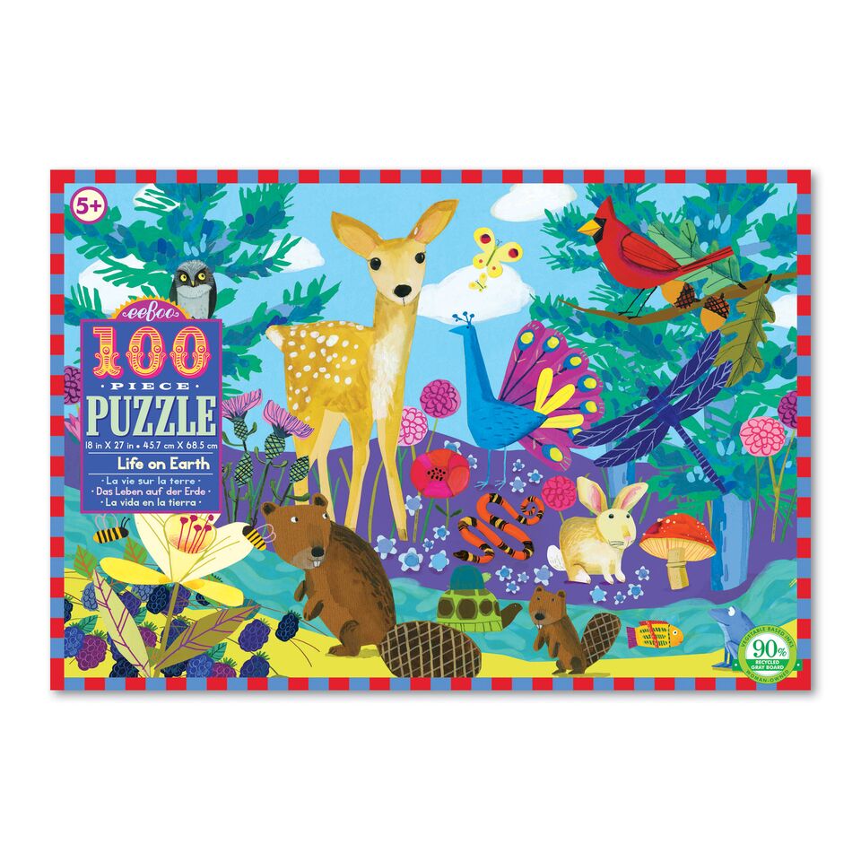 Puzzle 100  piezas Vida en la Tierra